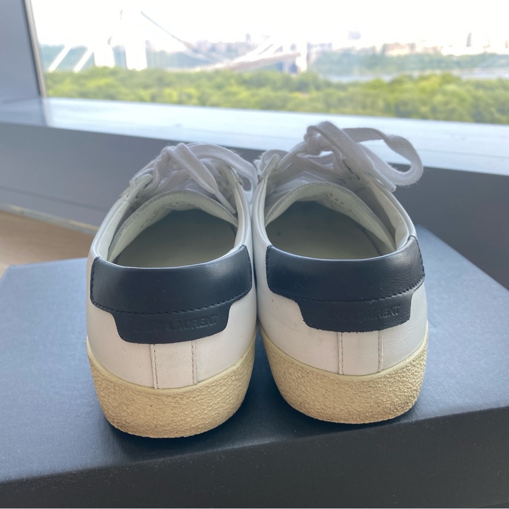 Saint Laurent Court Classic SL/06 Embroidered Sneakers - Picture 6 of 15